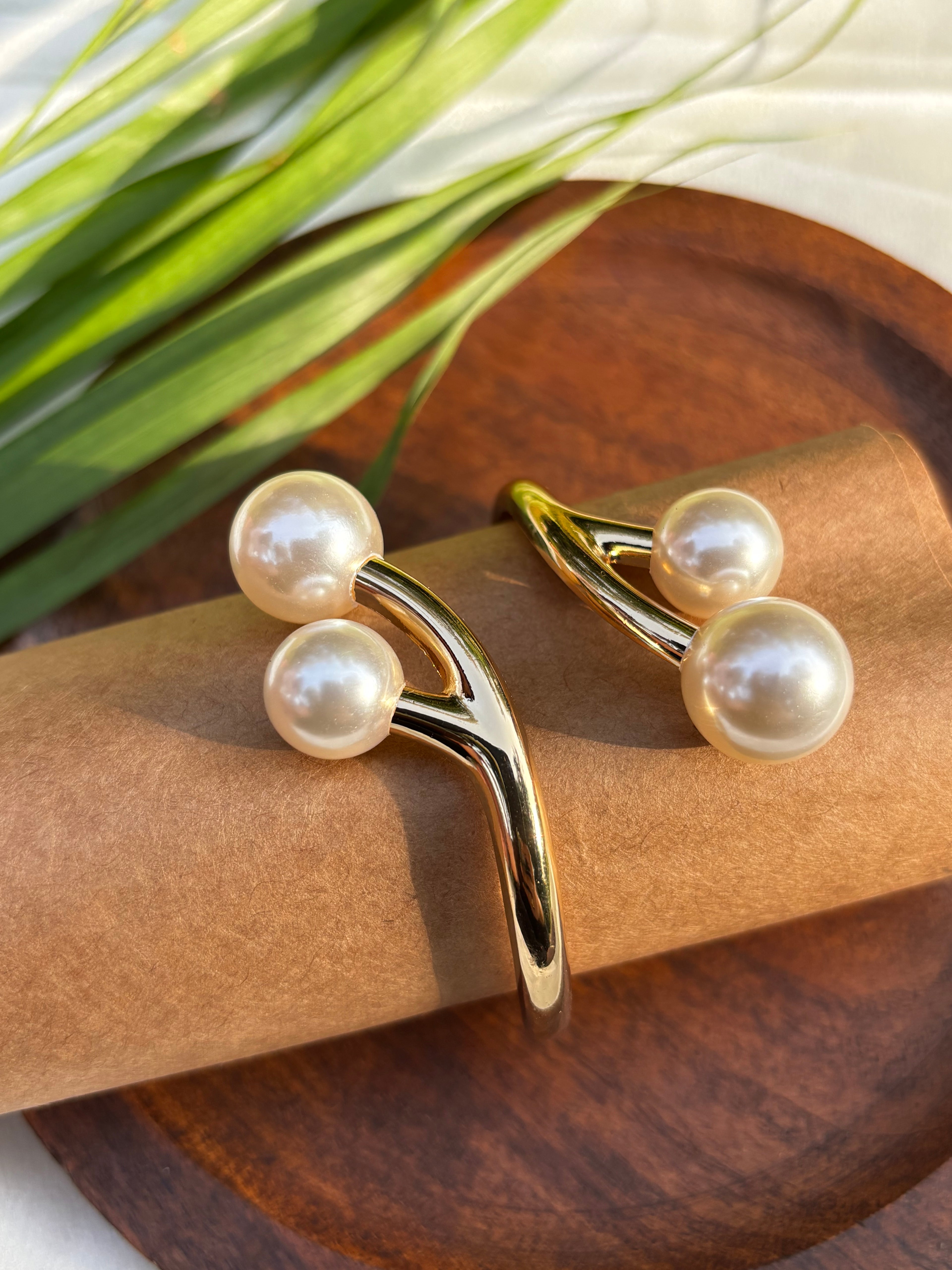 TWO PEARL DESIGN ANTITARNISH KADA