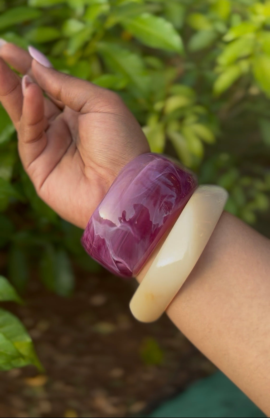 RESIN BANGLE HAND STACKS