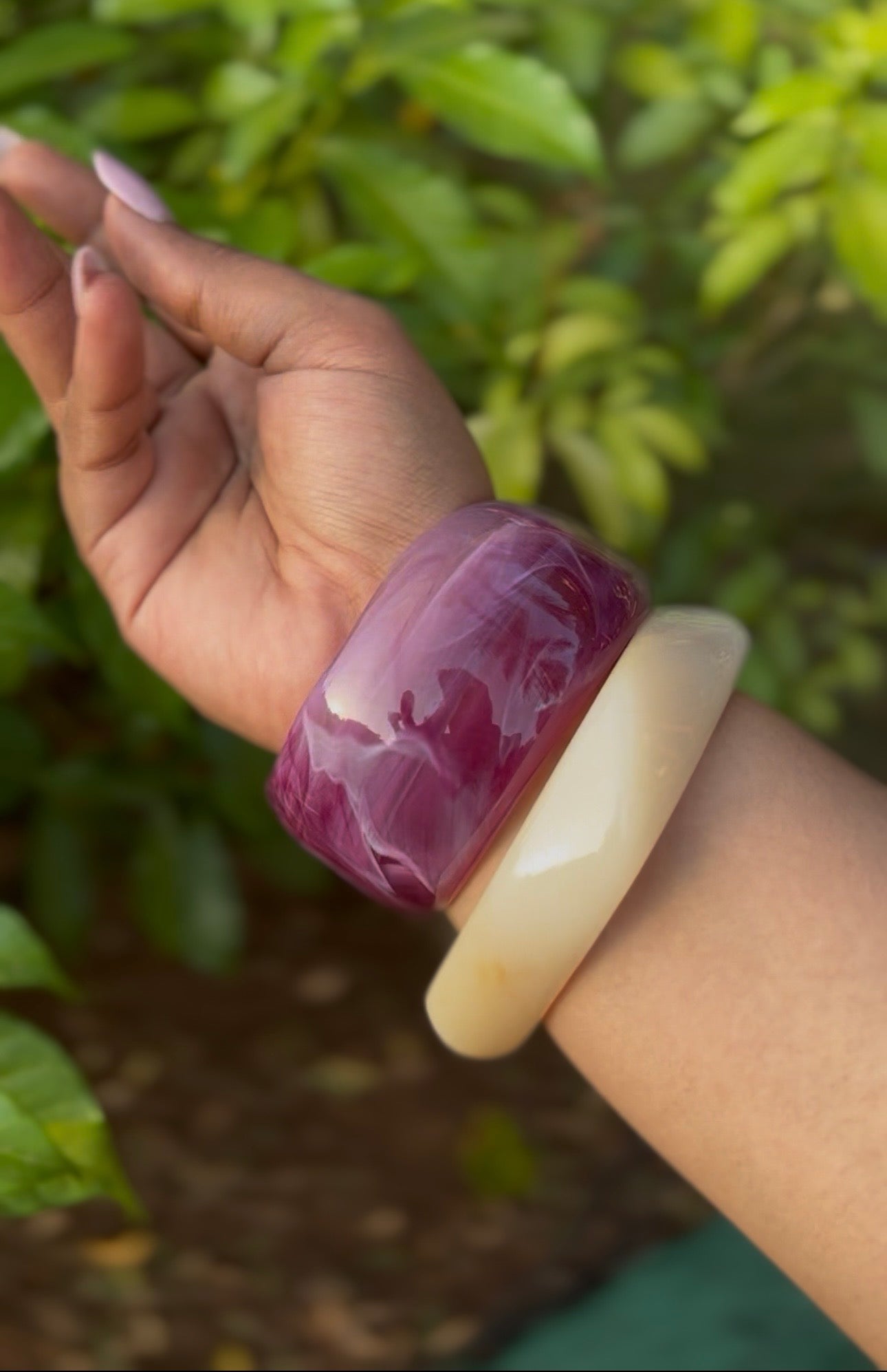 RESIN BANGLE HAND STACKS