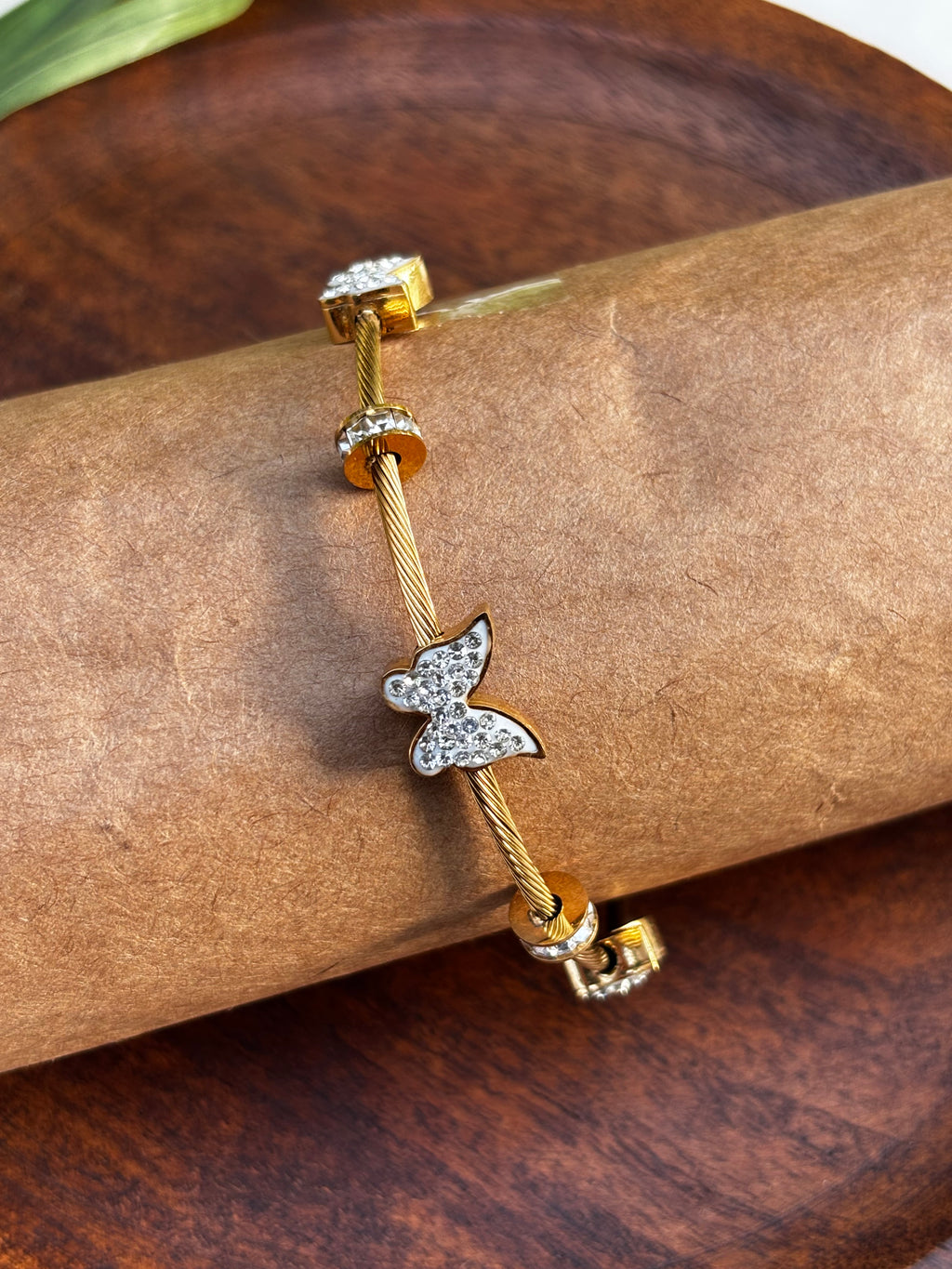 ANTITARNISH BUTTERFLY BEADS KADA