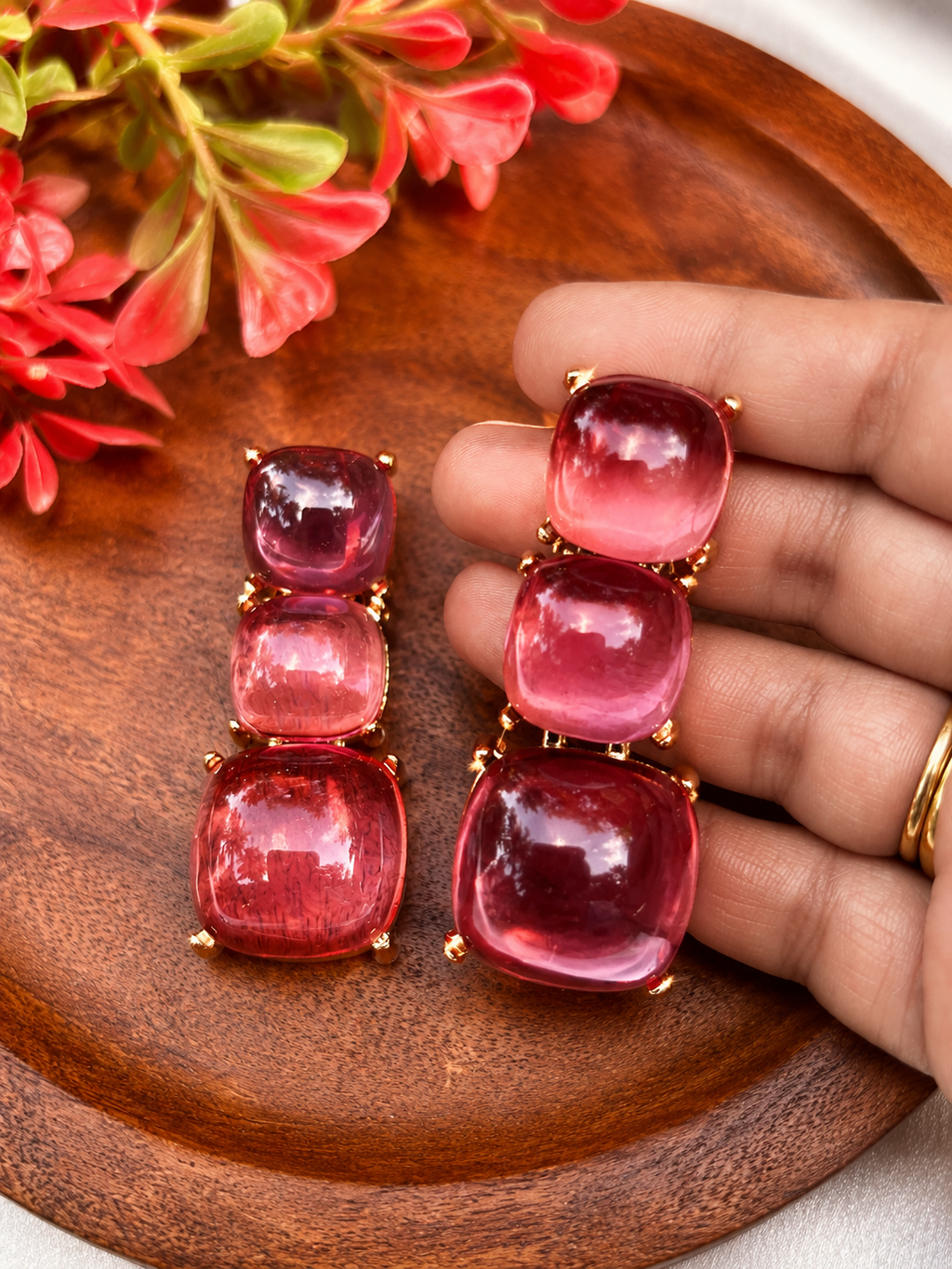 PINK GLASS DROPS