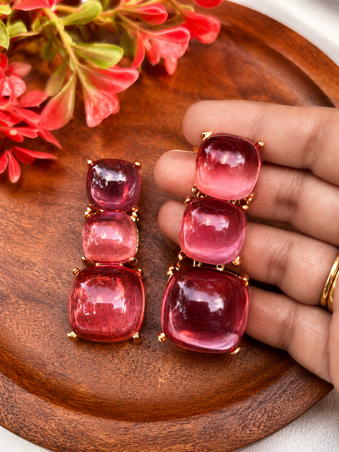 PINK GLASS DROPS
