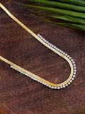 ANTITARNISH SNAKE CHAIN WITH AD STONE