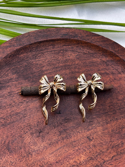 ANTITARNISH BOW EARRING