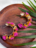 FLORAL TIDE HALF HOOPS
