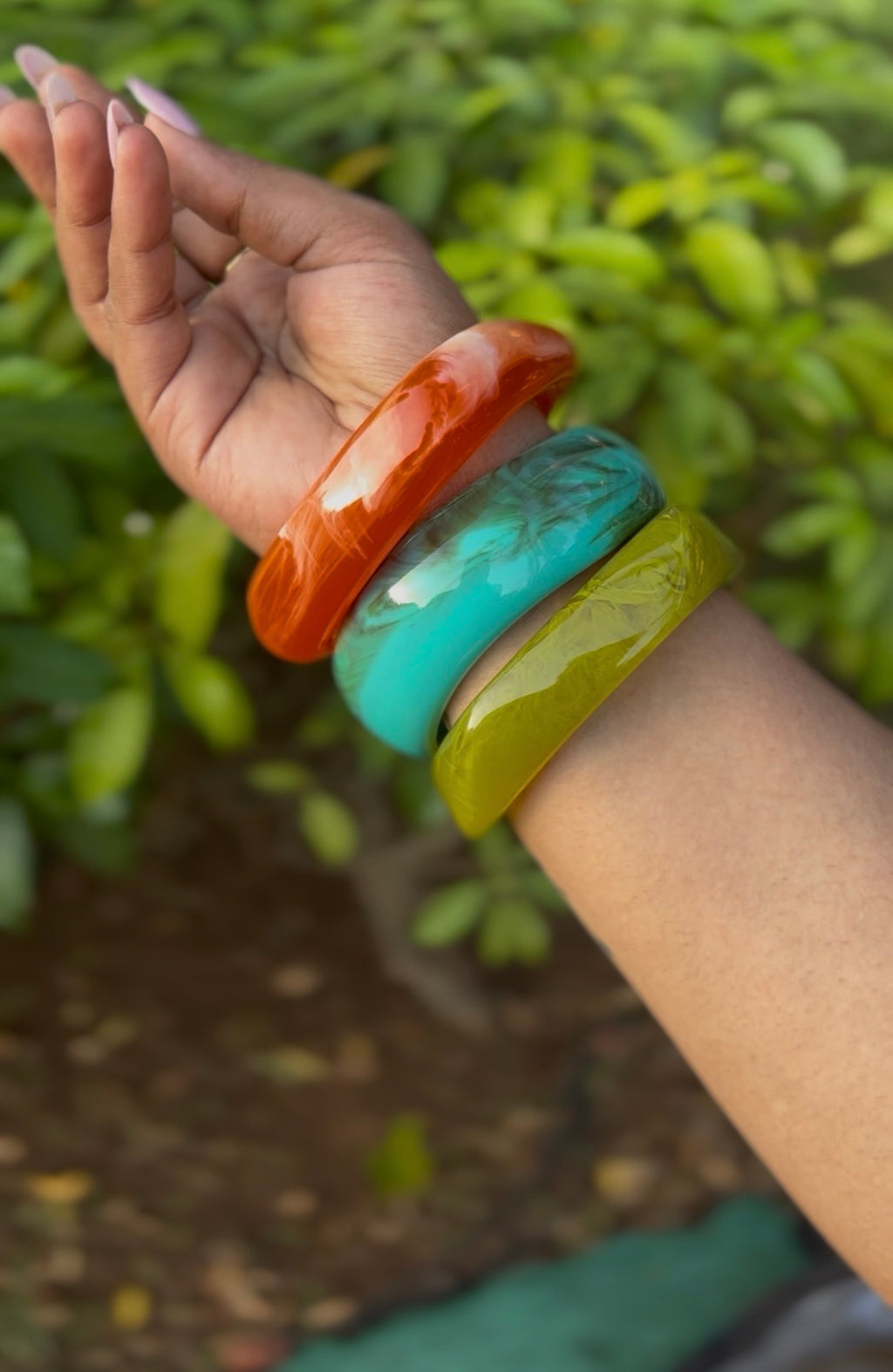 RESIN BANGLE HAND STACKS