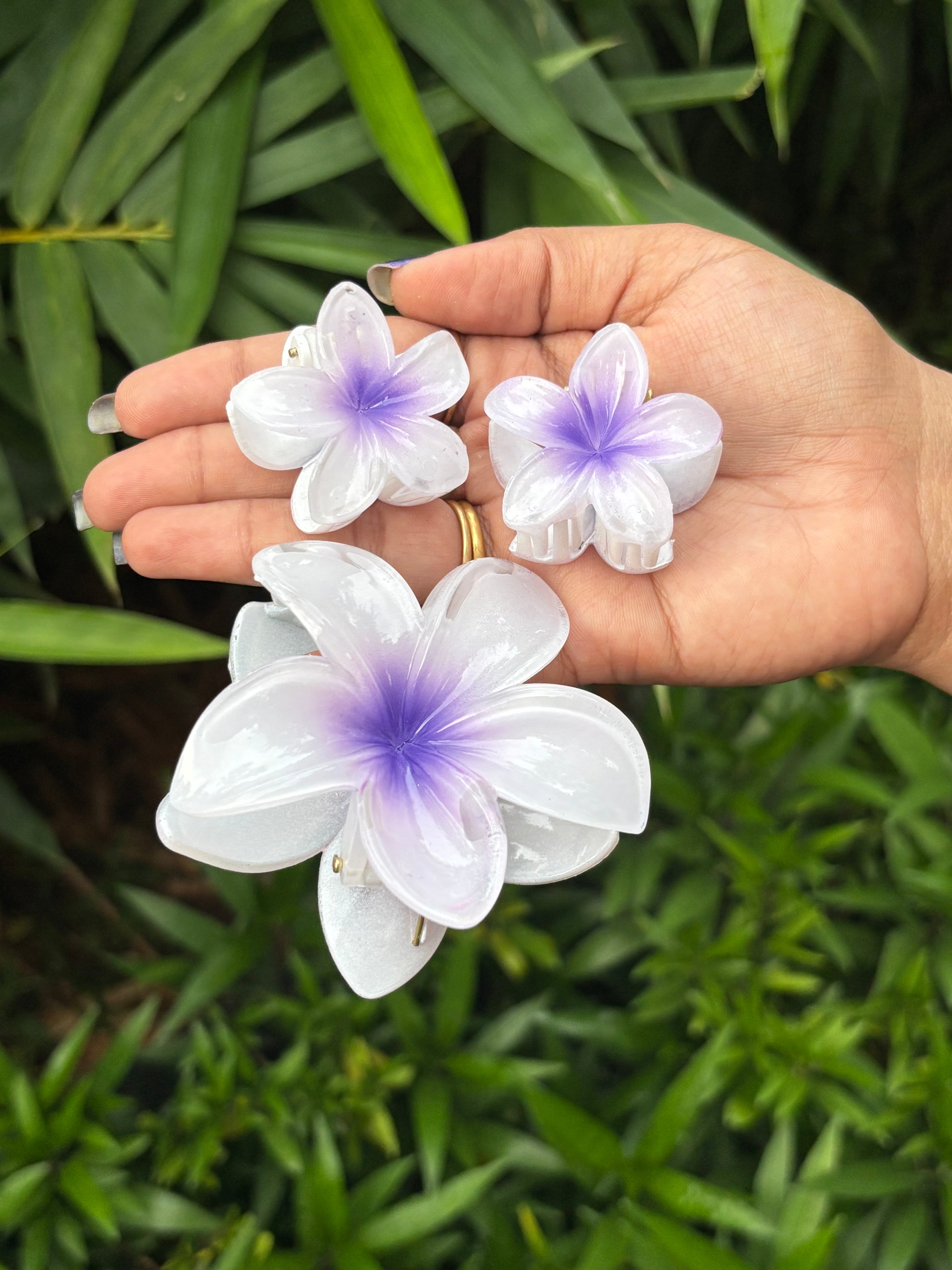 FLOWER COMBO HAIR CLAW CLIP