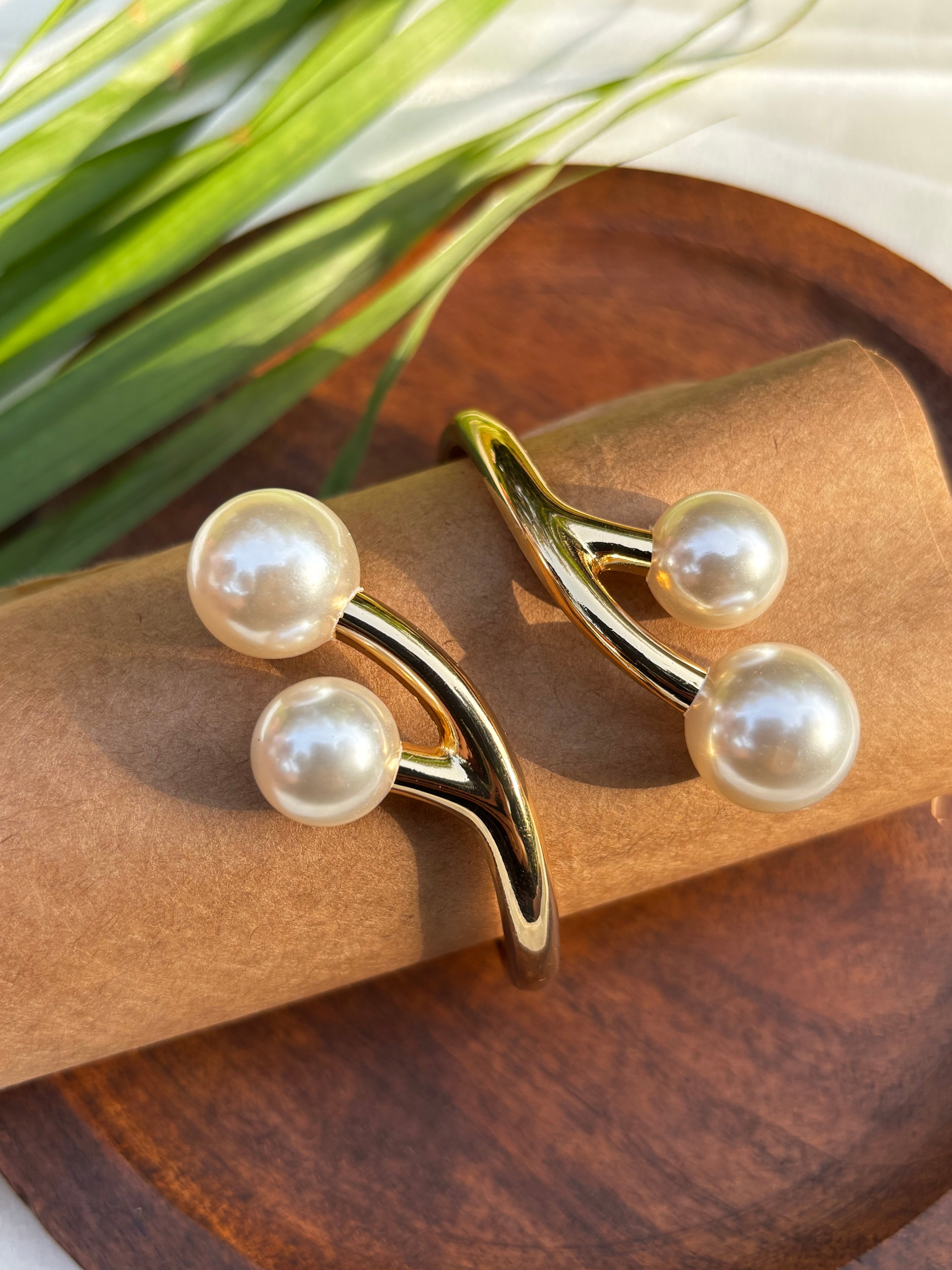 TWO PEARL DESIGN ANTITARNISH KADA