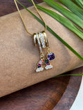RAINBOW CHARM PENDANT NECKLACE