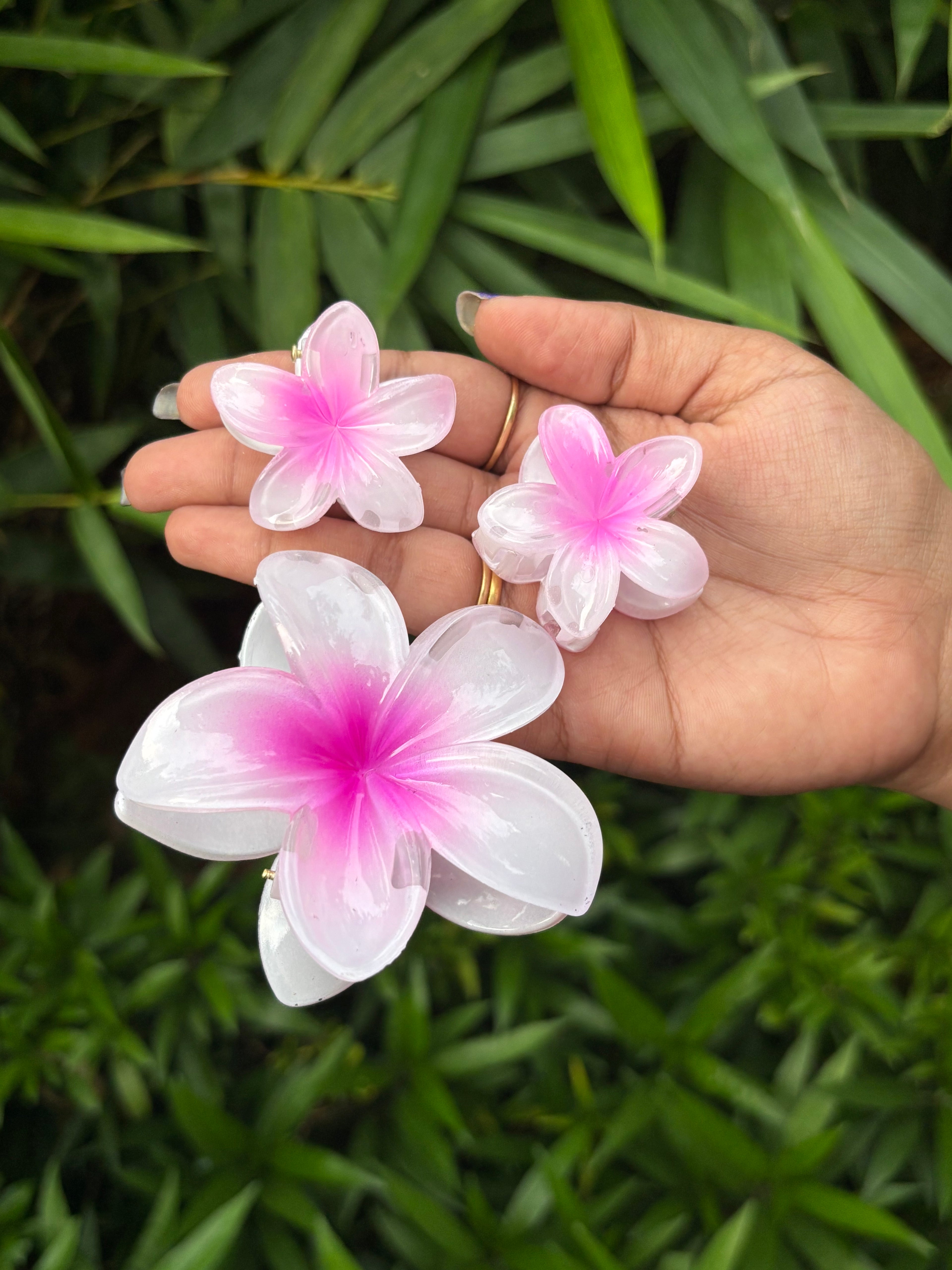FLOWER COMBO HAIR CLAW CLIP