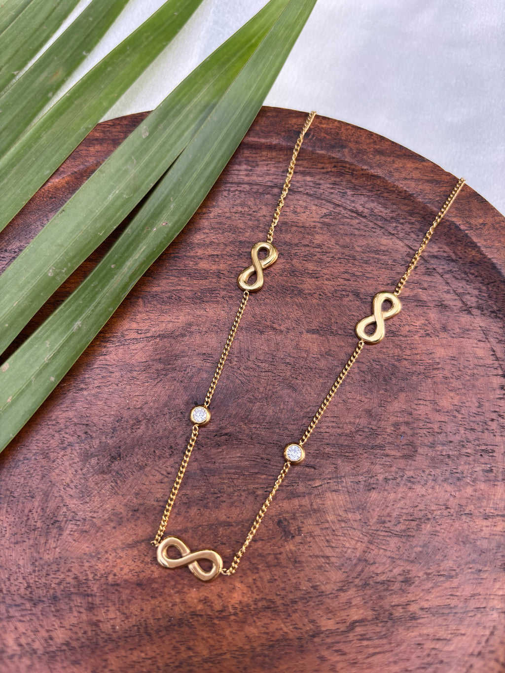 ANTITARNISH INFINITY CHAIN NECKLACE