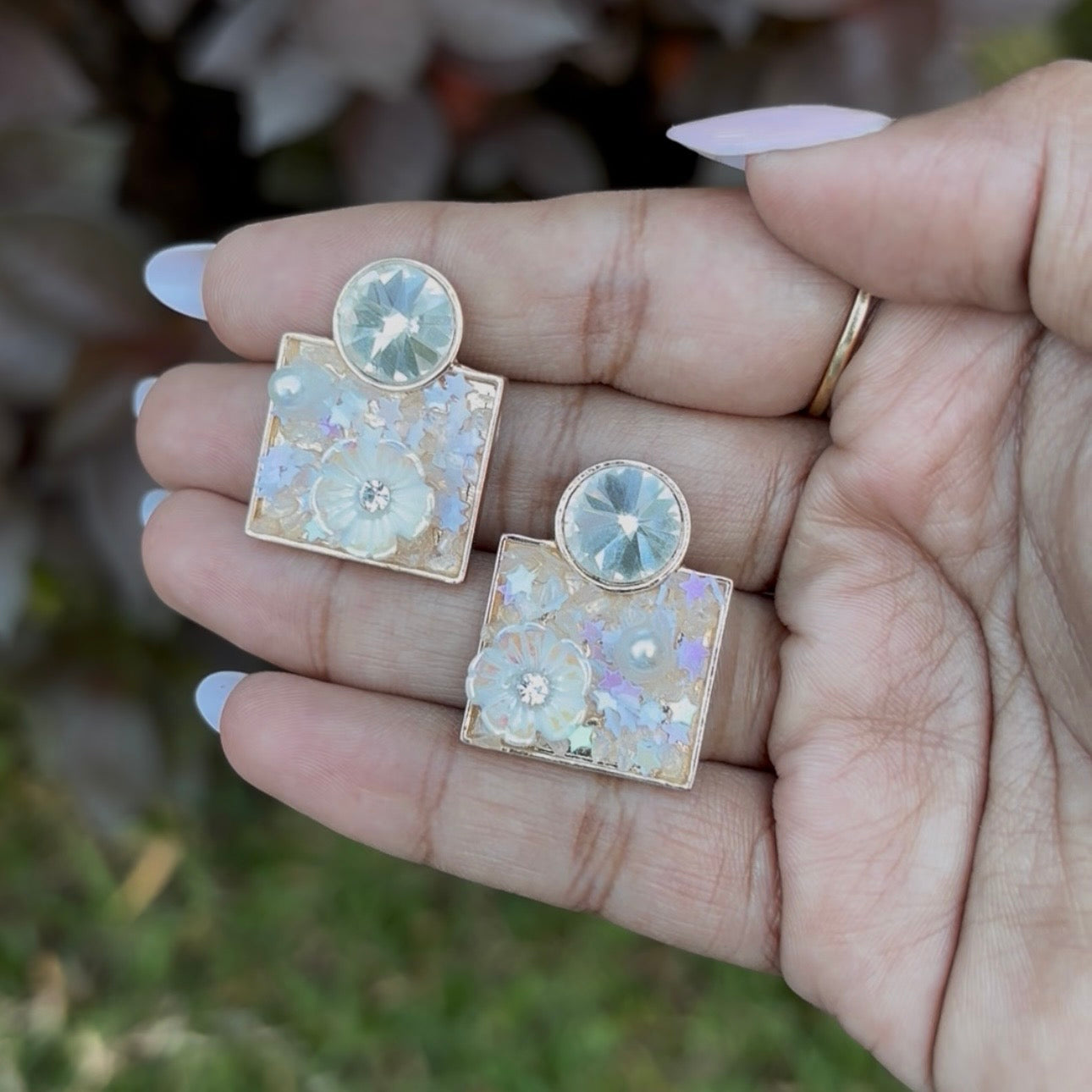 KOREAN EARRING (SQUARE SHAPED)