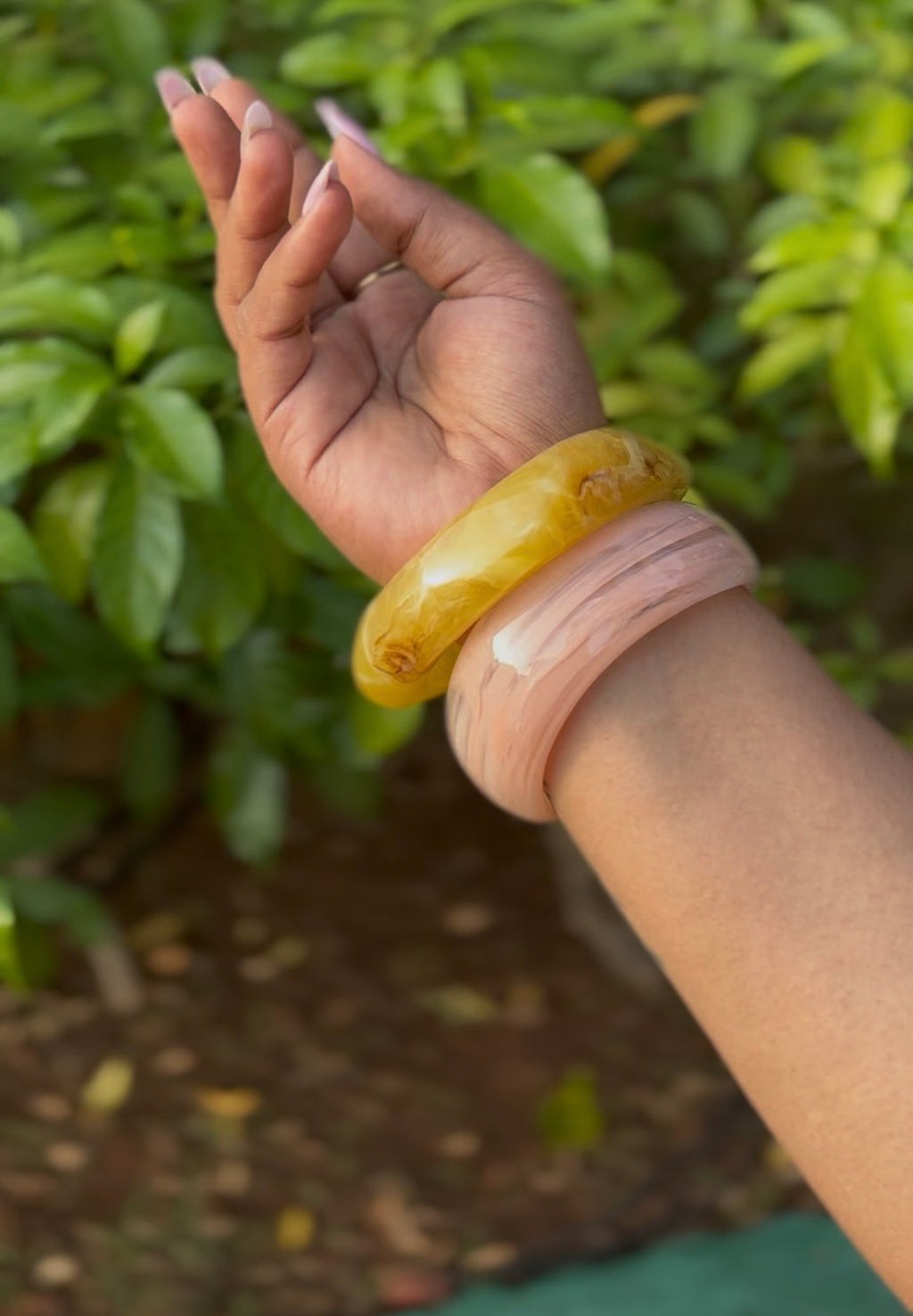 RESIN BANGLE HAND STACKS