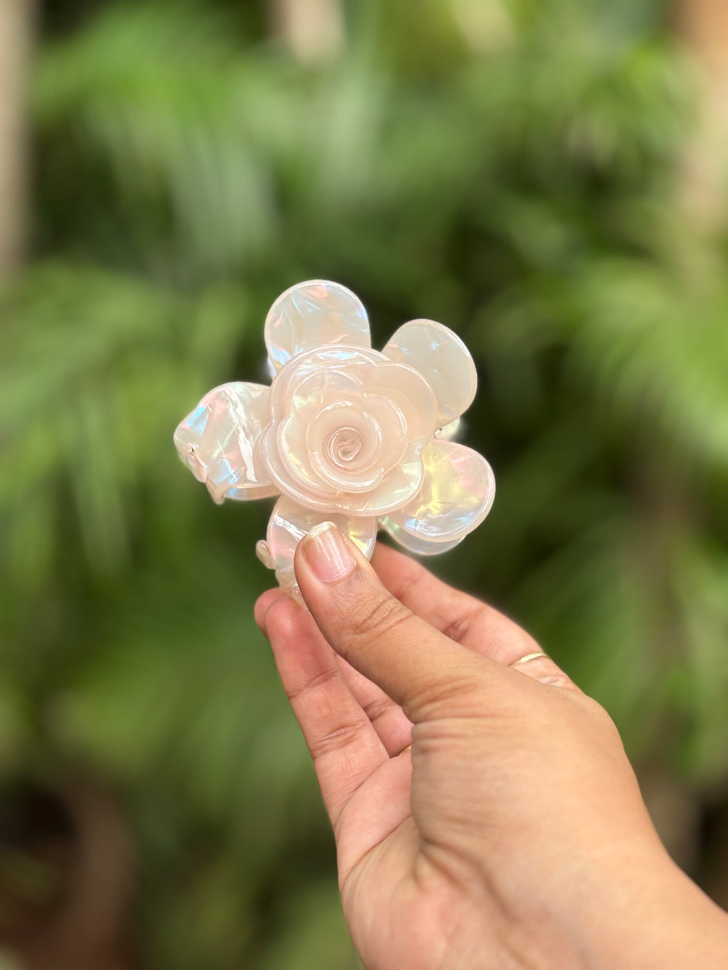 3D Acrylic Premium Rose Hair Clip