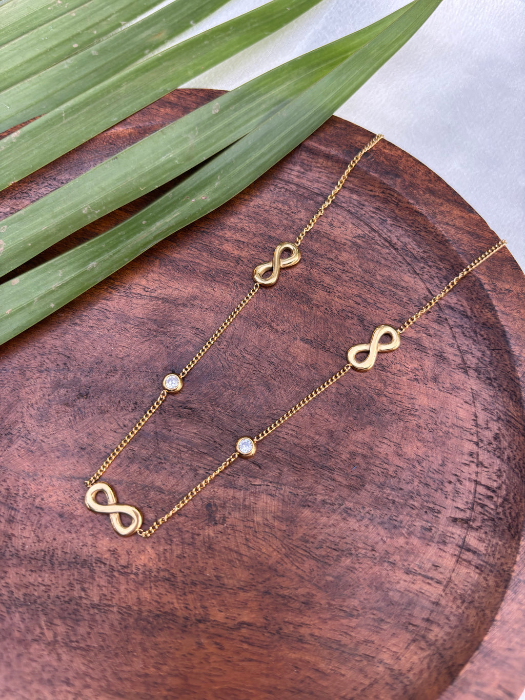 ANTITARNISH INFINITY CHAIN NECKLACE