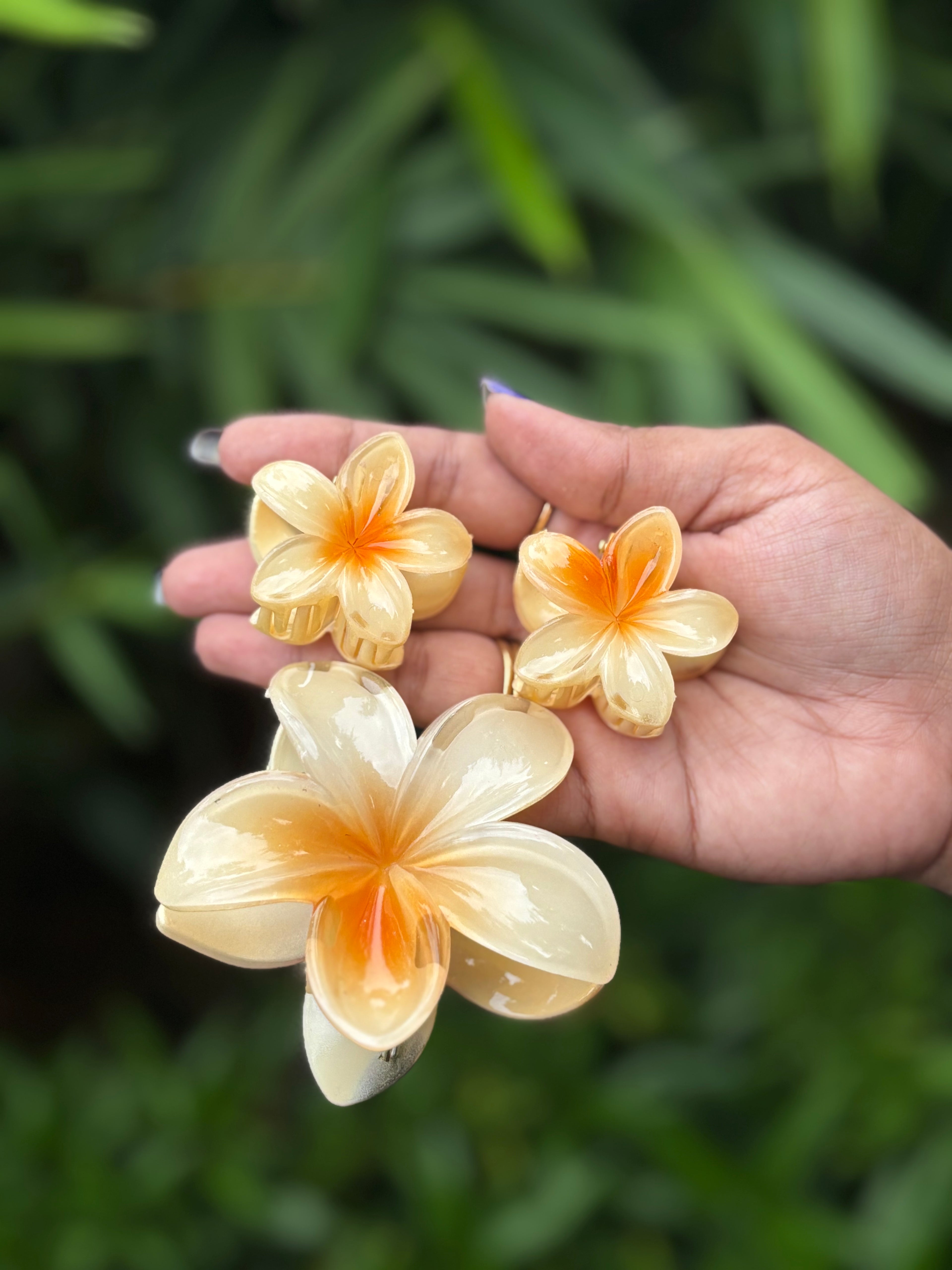 FLOWER COMBO HAIR CLAW CLIP
