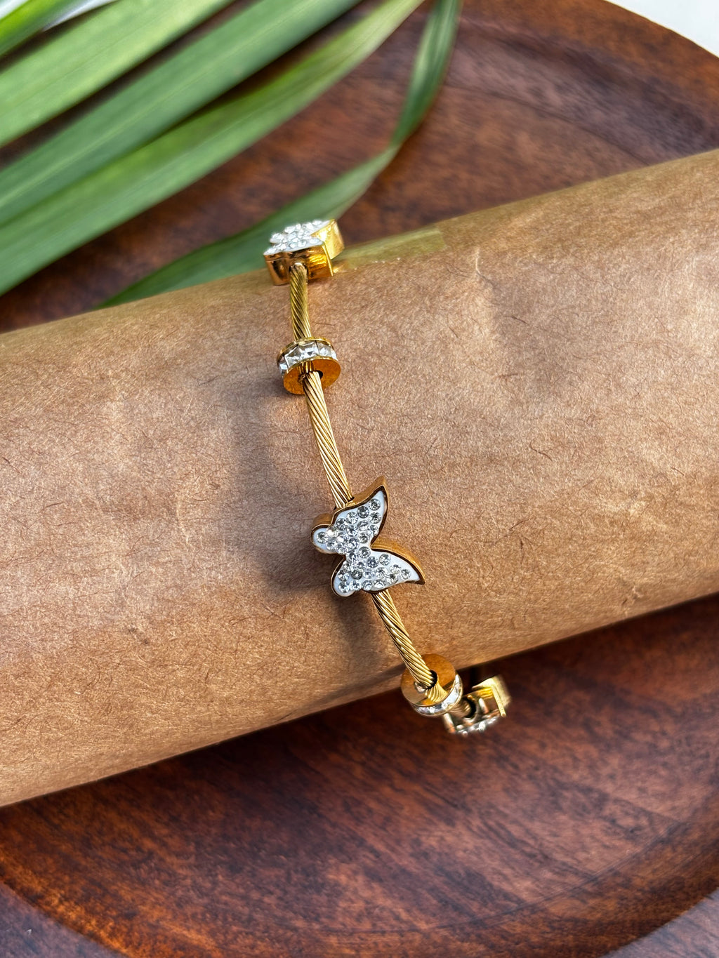 ANTITARNISH BUTTERFLY BEADS KADA
