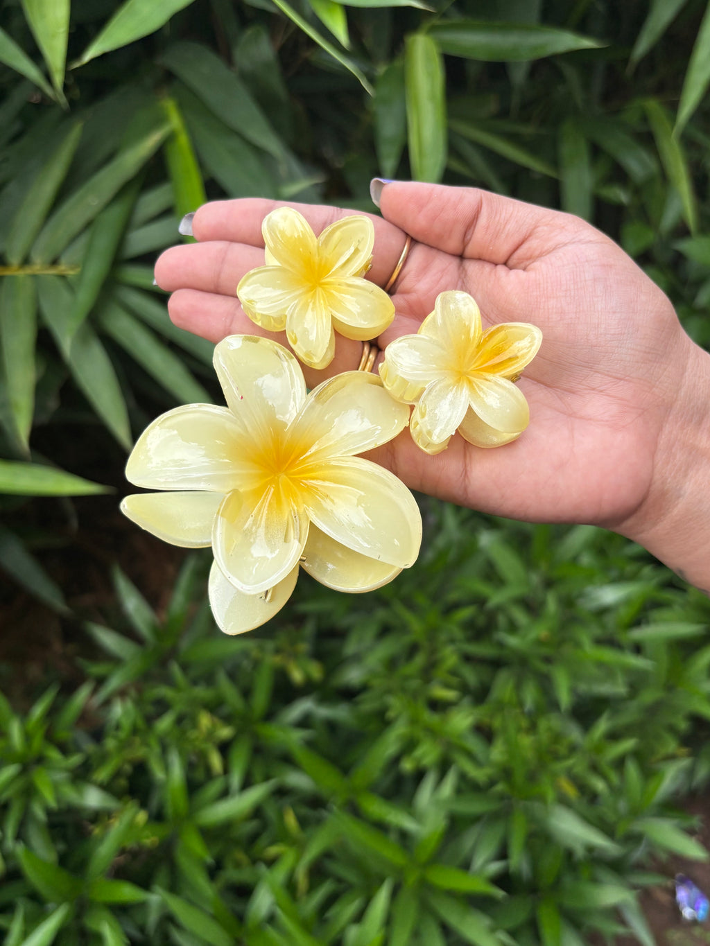 FLOWER COMBO HAIR CLAW CLIP