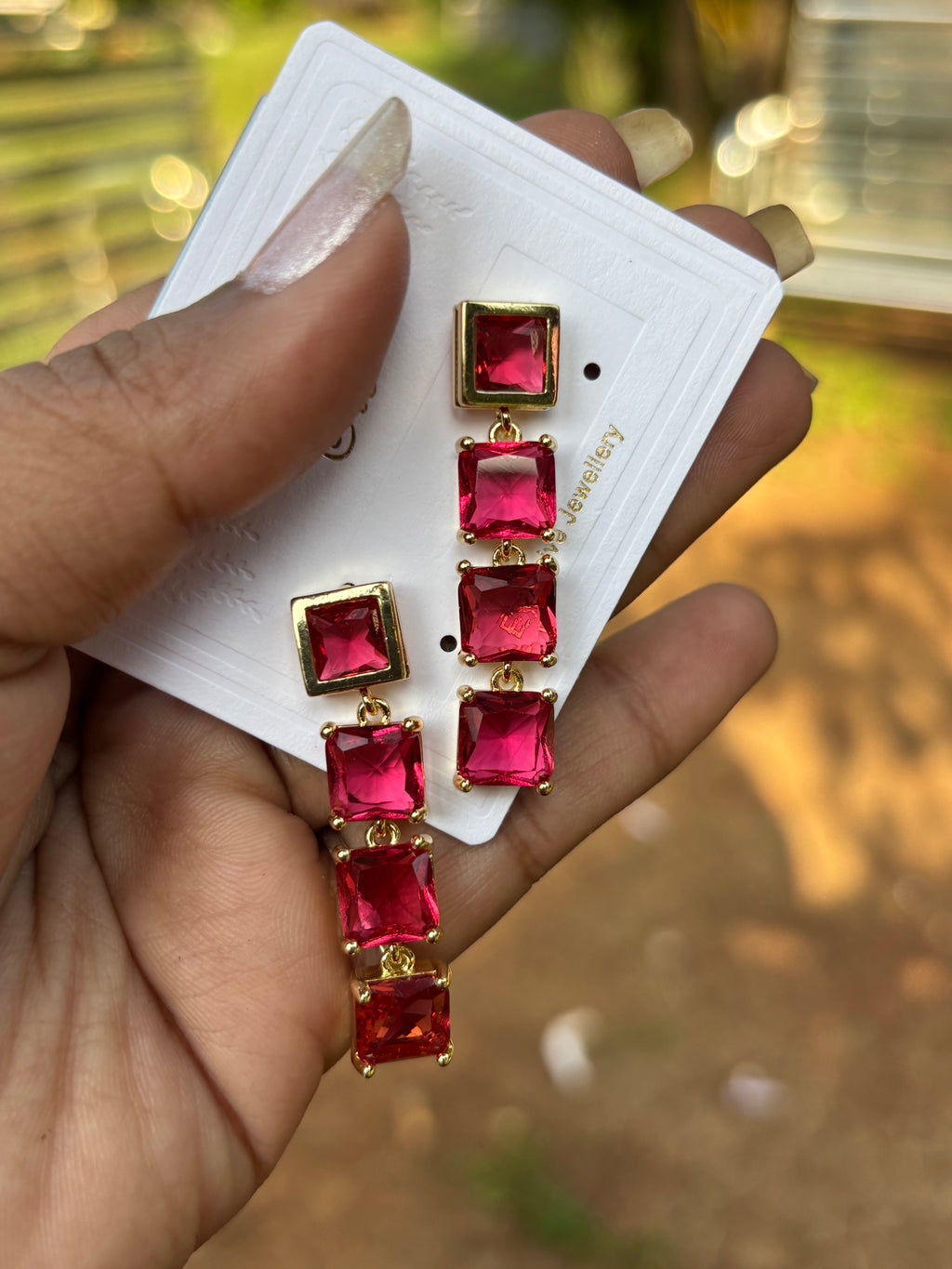 CRYSTAL CASCADE EARRING
