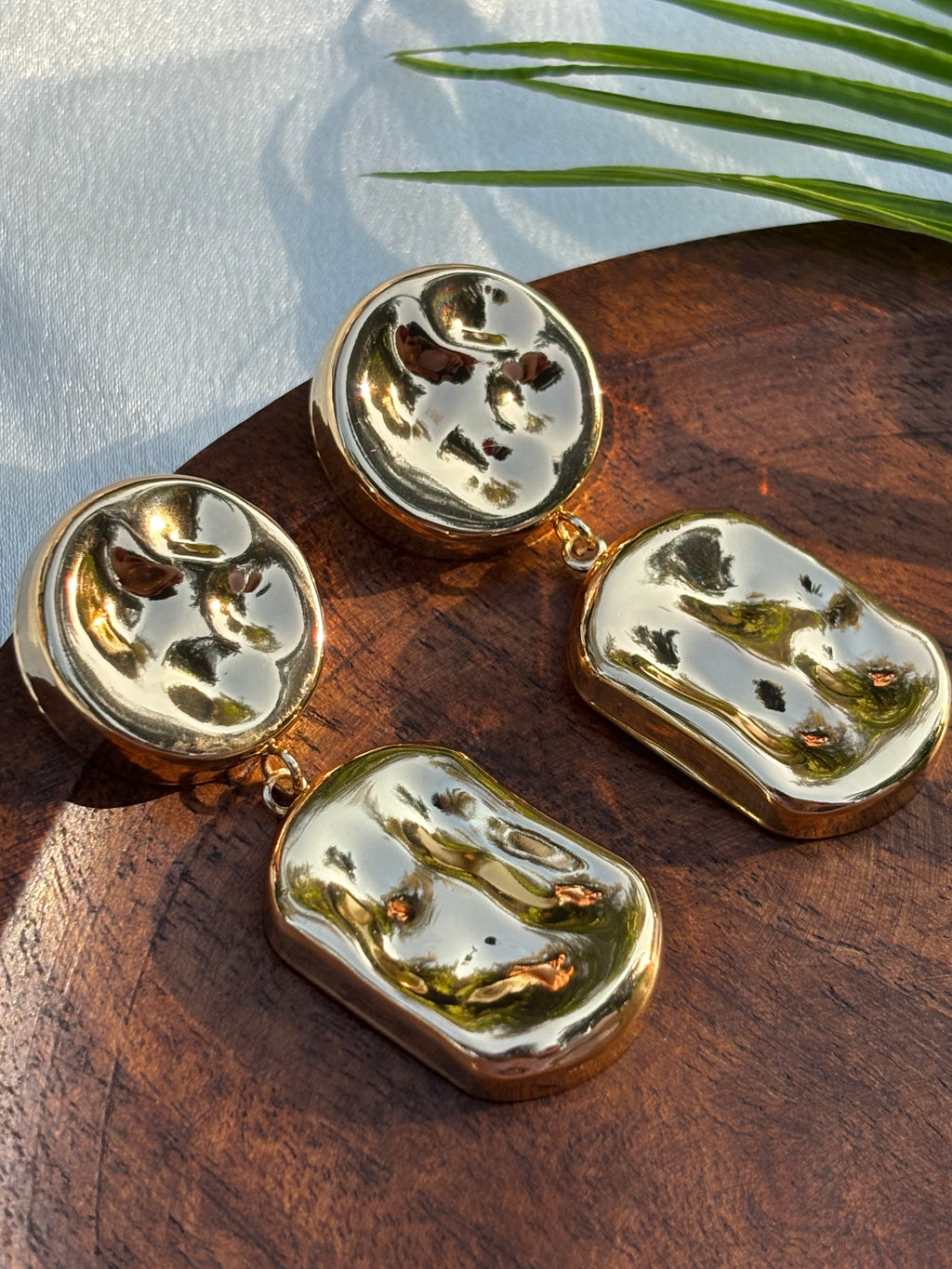 ANTITARNISH GEOMATRICAL EARRING
