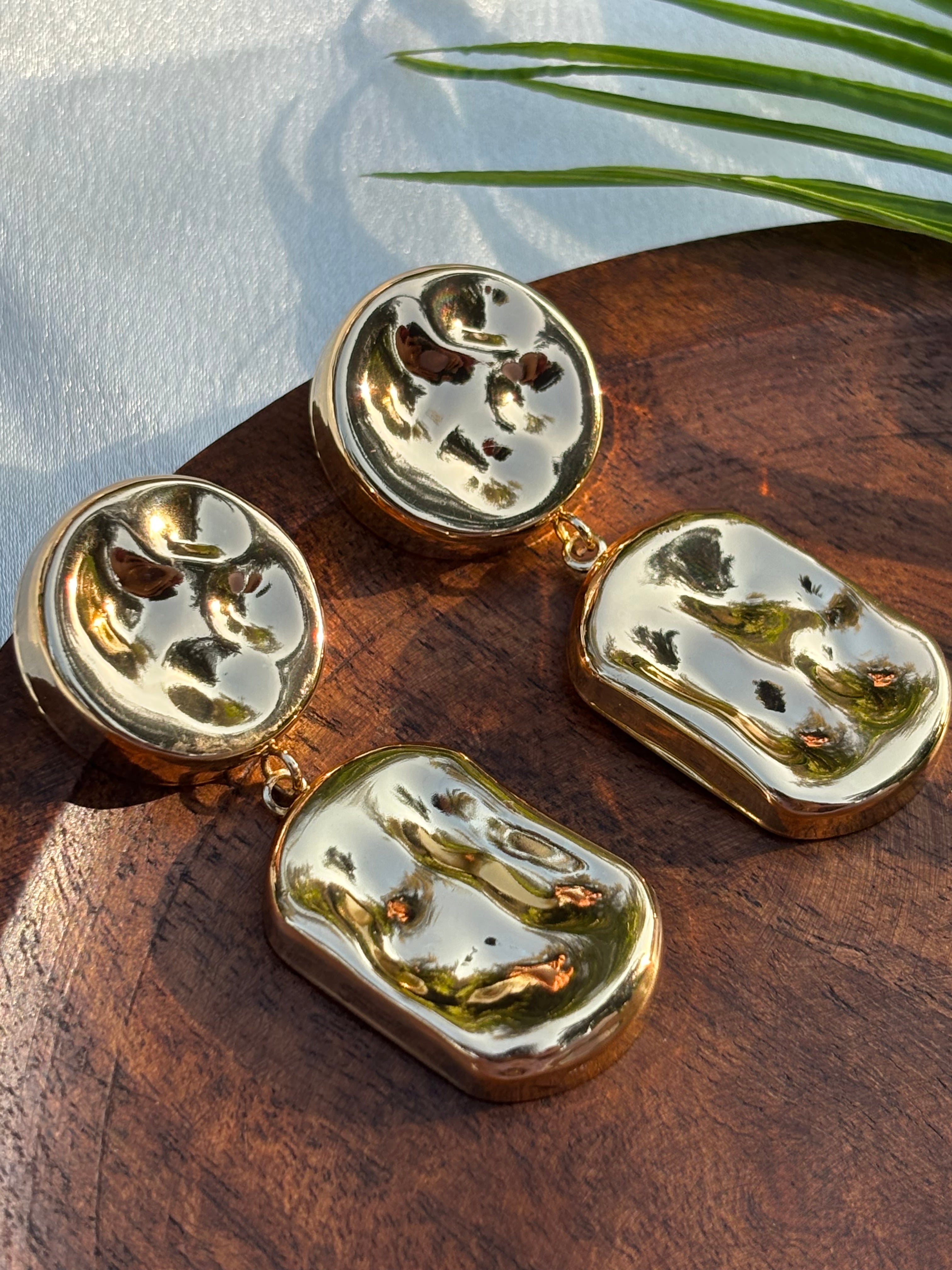 ANTITARNISH GEOMATRICAL EARRING