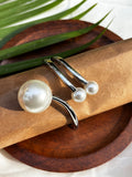 PEARLS SILVER HAND CUFF