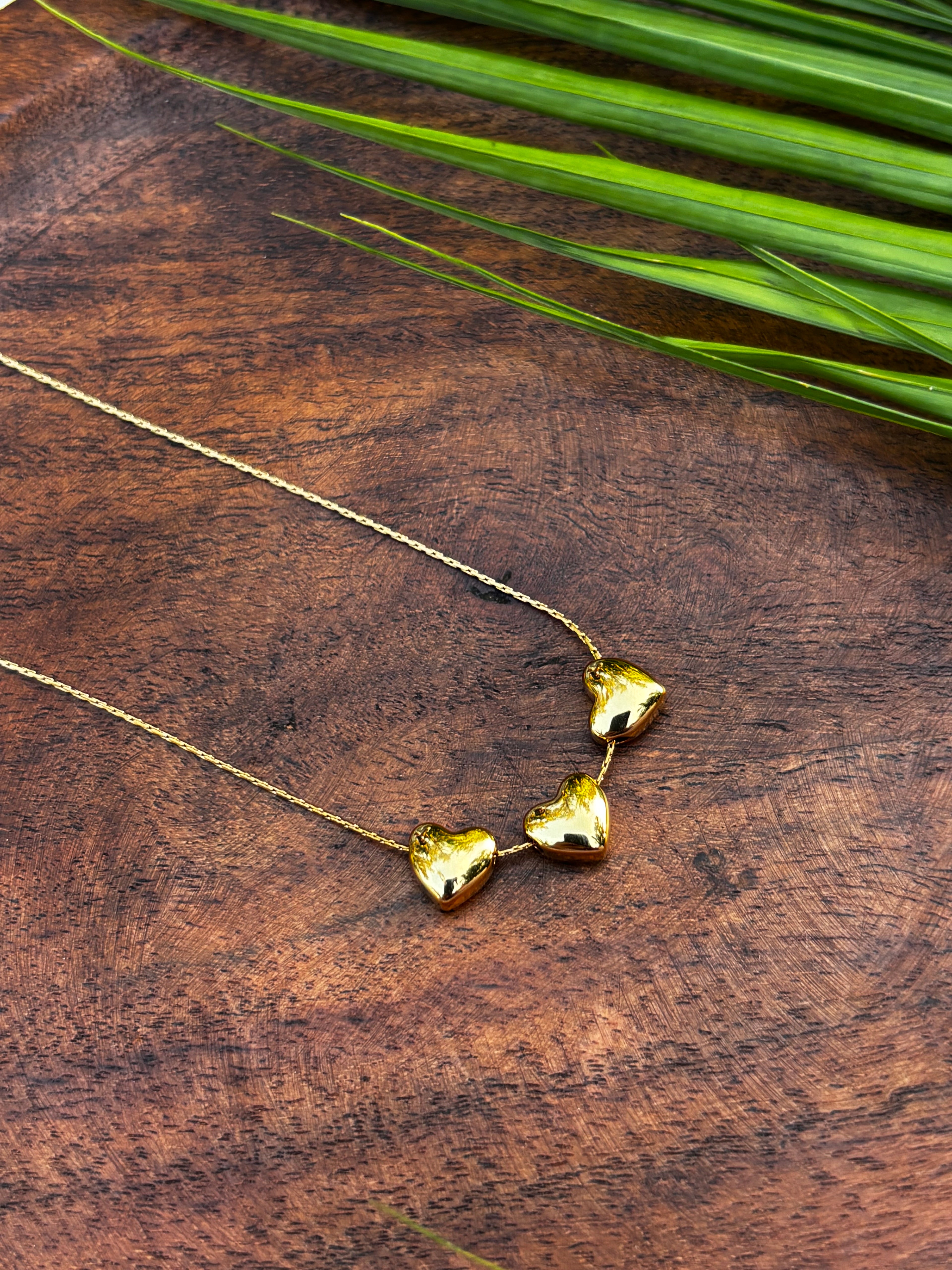 ANTITARNISH SMALL HEART SLICK CHAIN