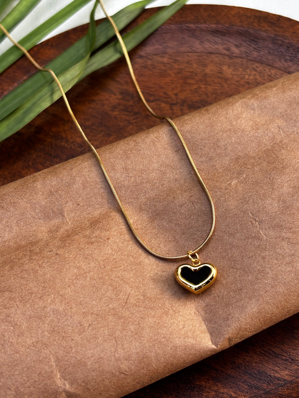 ANTITARNISH SINGLE HEART CHAIN