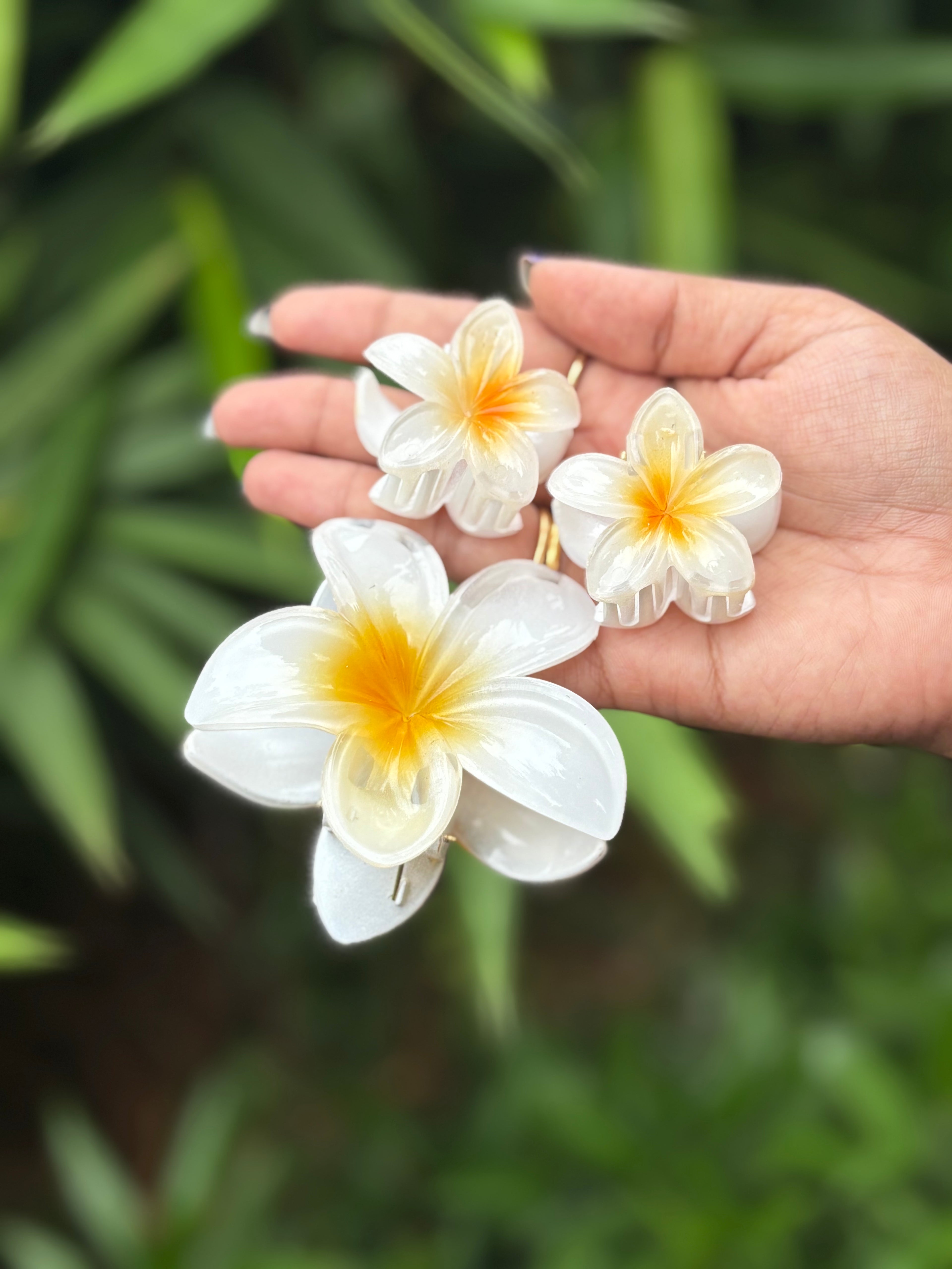 FLOWER COMBO HAIR CLAW CLIP