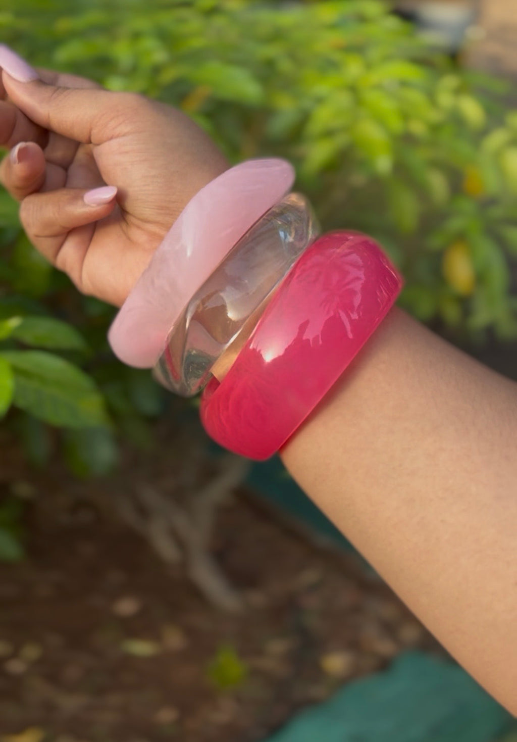 RESIN BANGLE HAND STACKS