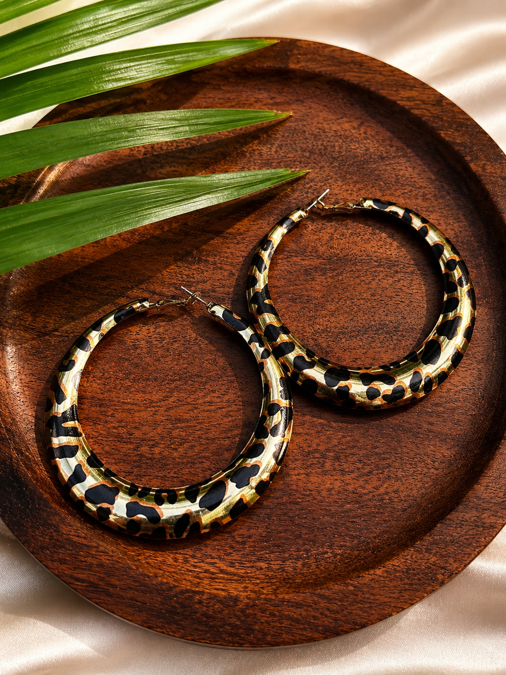 LEOPARD FLAME HOOPS