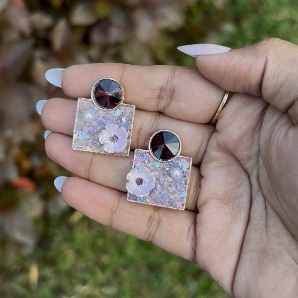 KOREAN EARRING (SQUARE SHAPED)