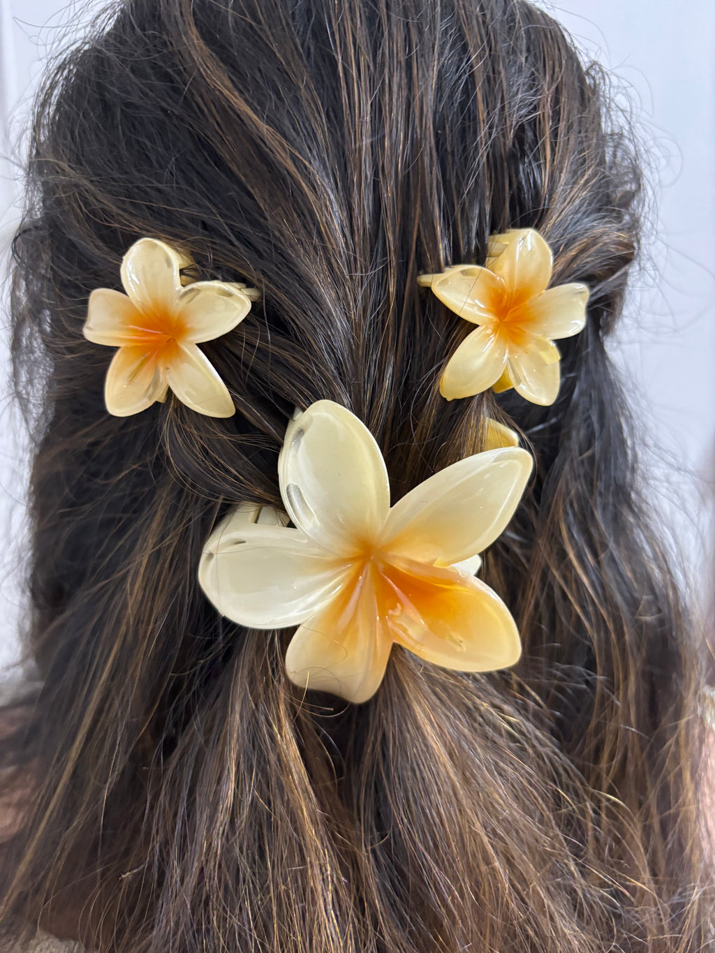 FLOWER COMBO HAIR CLAW CLIP