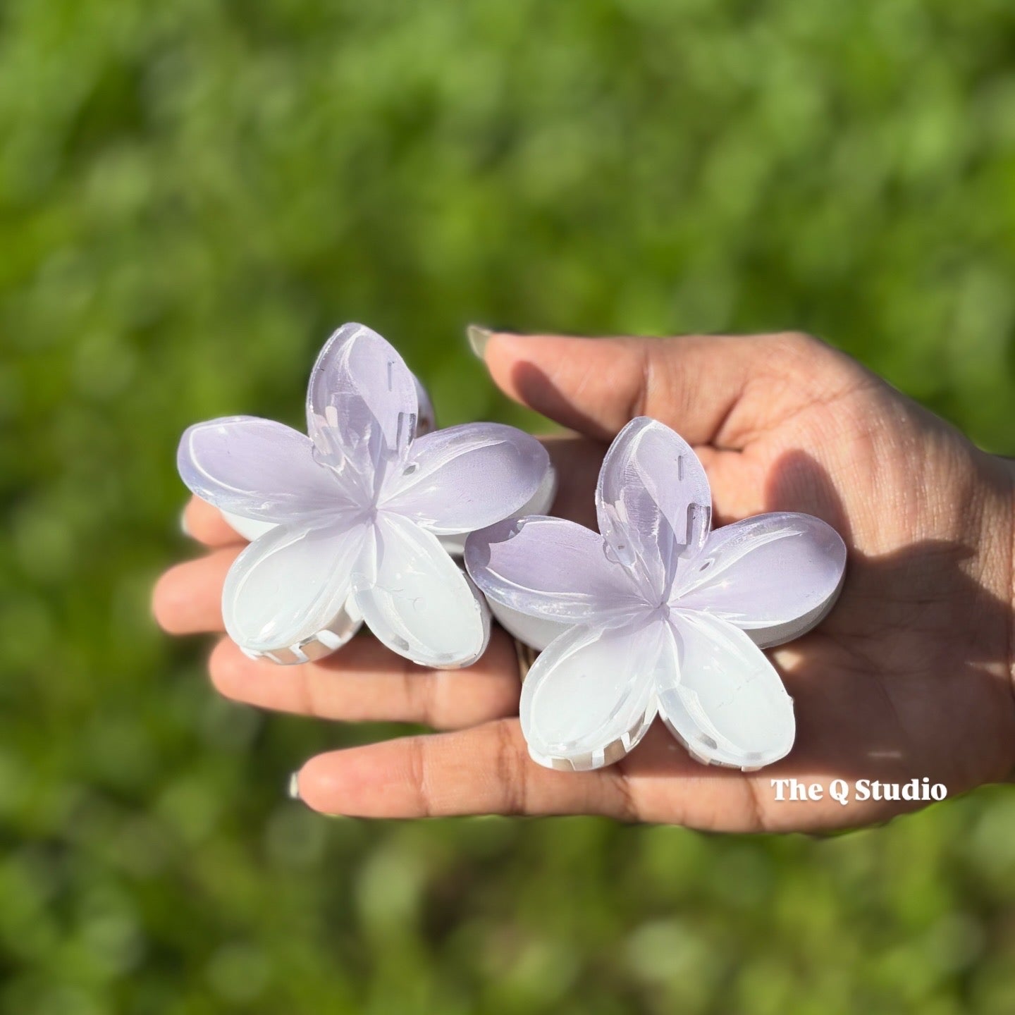 OMBRE FLOWER HAIR CLAW CLIP